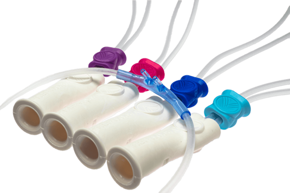 Image of several Vapotherm cannula connectors